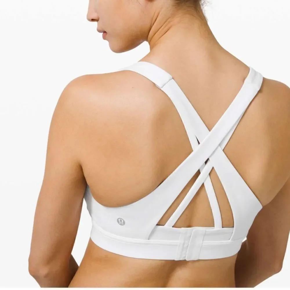 Lululemon white Stash it All bra 8 C/D